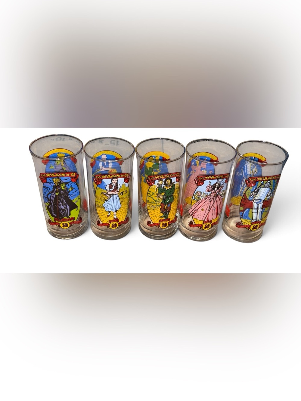 Vintage 1989 Coca-Cola “The Wizard of Oz” 50th Anniversary Collector Glasses